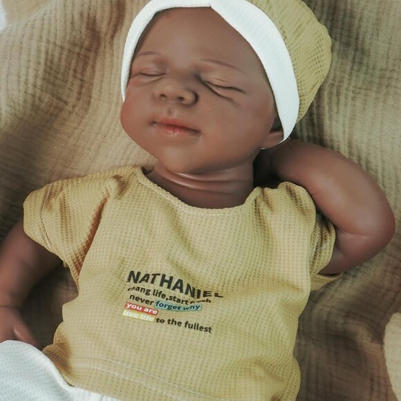 Other - 19Inch Full Silicone Reborn Baby Elijah Tan Angelic Face Toddler Boy Doll